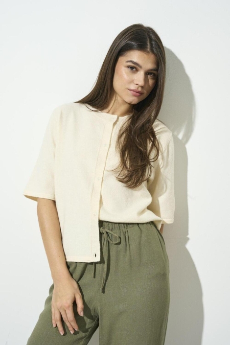 Only onltilda s/s o-neck cardigan knt